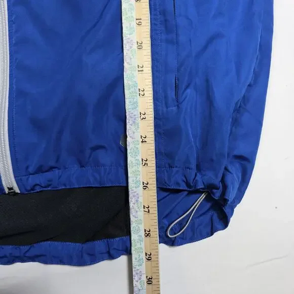 SUGOI Jacket Mens XL Convertible Sleeves Vest Cycling Blue White Reflective 3m - Picture 15 of 16